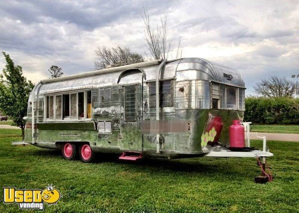 Vintage 1960's 30' AirSteam Streamline Concession Trailer