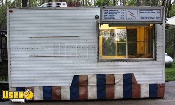 1995 - 16' x 8' ET & T Frames Concession Trailer