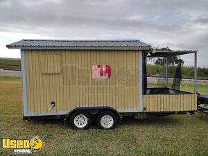 2019 Empty Concession Trailer with Porch / Basic Mobile Vending Unit