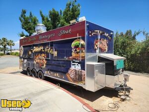 LOADED - 2021 7' x 24' Kitchen Food Concession Trailer with Pro-Fire Suppression