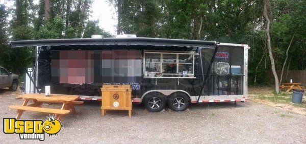 Custom BBQ Concession Trailer Mobile Kitchen