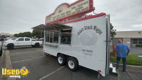 7' x 16' Mobile Kitchen Food Concession Trailer