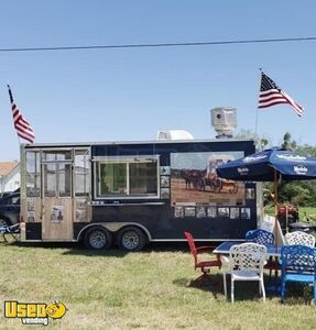 2015 - 8' x 26' Food Concession Trailer w/ 6' Screened Porch + Pro Kitchen