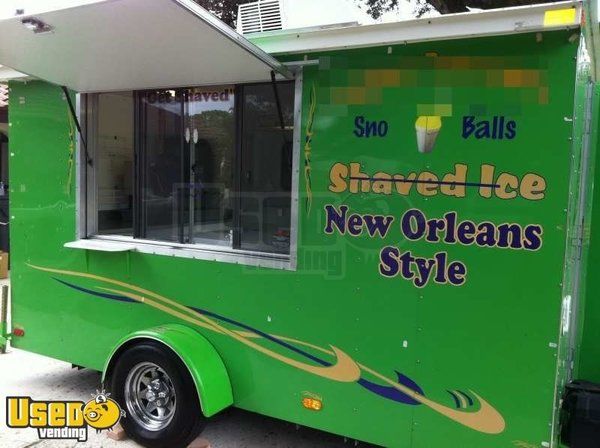 2009 - 6' x 12' Sno Pro Shaved Ice Concession Trailer