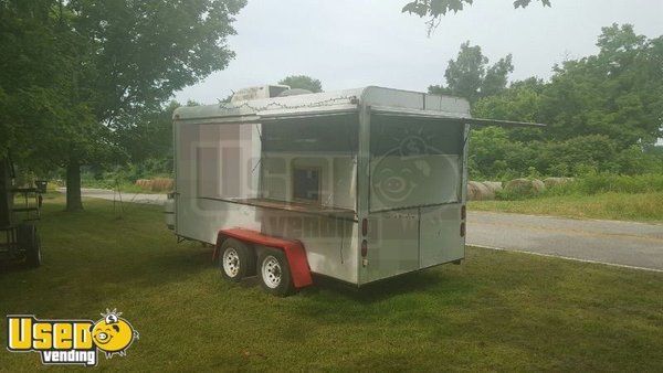 7' x 14' Double Axle Concession Trailer