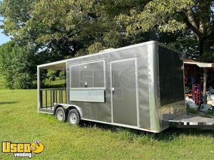 NEW - 20' Concession Trailer with Porch | Mobile Street Vending Unit