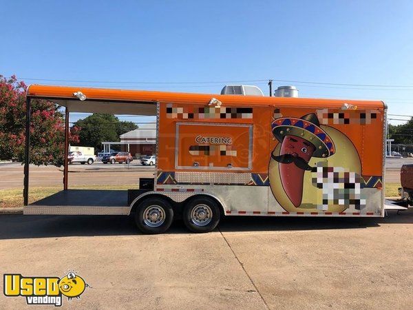 Turnkey Mobile Kitchen on Wheels / Used Food Concession Trailer w/ Porch