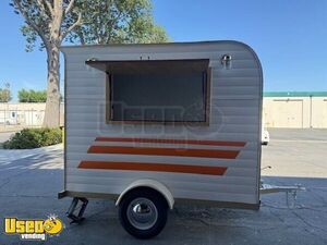 NEW - 2024 5' x 8' Vintage Style Beverage and Coffee Trailer | DIY Concession Trailer