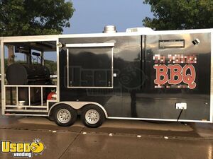 2016 8' x 20' Worldwide / Freedom BBQ Concession Trailer w/ Full Kitchen + Fire Suppression System