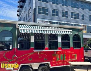 Eye Catching - 2015 6' x 23' Trolley Food Concession Trailer