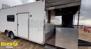 Well Equipped - 2008 25' Kitchen Food Concession Trailer w/ Porch + Pro Fire System