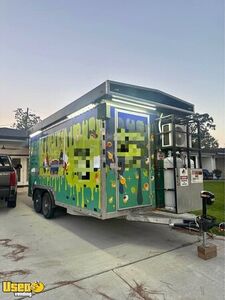 2022 7' x 16' Kitchen Food Concession Trailer with Fire Suppression System