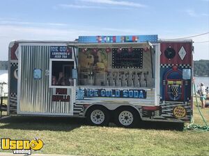 2007 - 8' x 18' Beverage Concession Trailer | Mobile Beverage Unit