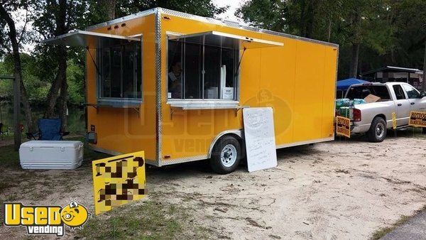 2015 - 8' x 18' Mobile Kitchen Food Concession Trailer