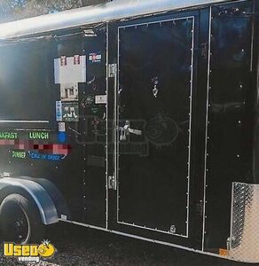 2023 7' x 16' Interstate Kitchen Food Trailer with Fire Suppression System