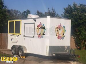 Like New 2019 - 7' x 16' Snowcone Concession Trailer with Screened Porch