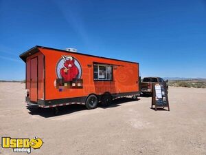 2022 24' Kitchen Food Concession Trailer with Bathroom & Pro-Fire Suppression