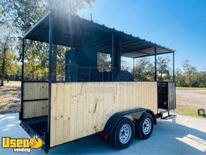 NEW - 8' x 16' Smoker Pit Trailer |  Barbecue Food Trailer