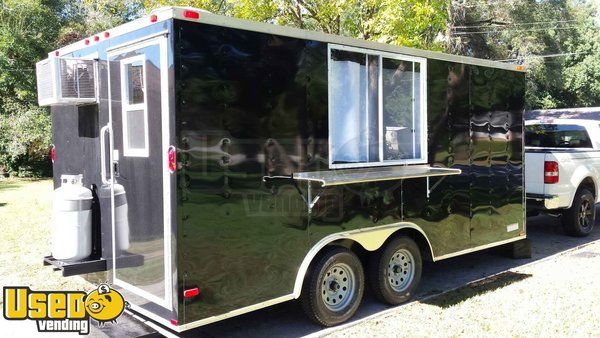 NEW 2015 Custom Built 8.5' x 16' V-Nose Concession Trailer Florida