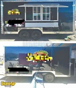 NEW - 8' x 18' Kitchen Food Concession Trailer with Pro-Fire Suppression