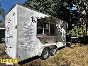 Turnkey - 2022 7' x 16' Shaved Ice/Snowball Concession Trailer