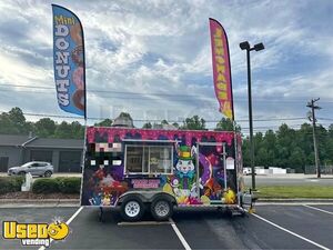 Turnkey Business 8' x 16' Lil Orbits Donut Trailer Kitchen Bakery Concession Food Trailer