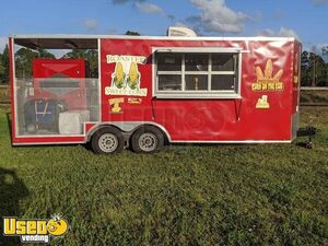 Fully Licensed 20' Wow Cargo Street Food Concession Trailer with Porch