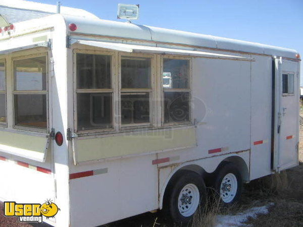 18 Foot 1996 Model Concession Trailer for Funnel Cakes, Burritos, etc