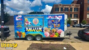 Well Maintained Ice Cream Concession Trailer Mobile Vending Unit