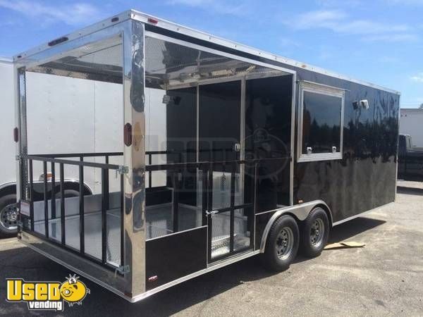 2016 8.5' x 22' BBQ Concession Trailer with Porch