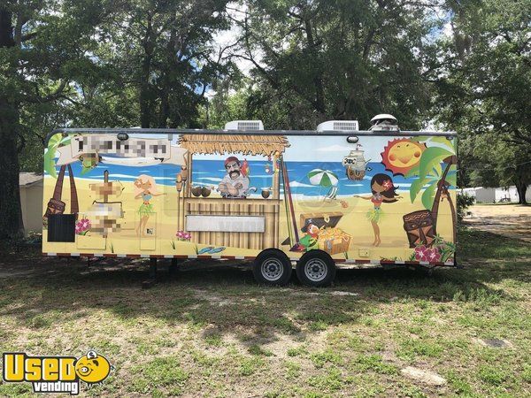 8.5' x 27' Food Concession Trailer with Truck