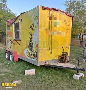 Ready to Serve Used 7.5' x 14' Mobile Food Concession Trailer